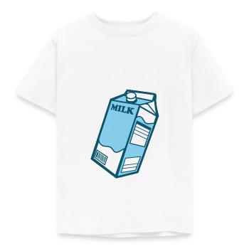 Carton de lait - T-shirt Enfant - blanc - Devant - AI Model Kid Male (0cm)