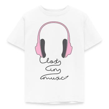 Lost in Musique - Musique - Cadeau - Chanteur - Son - T-shirt Enfant - blanc - Devant - AI Model Kid Male (0cm)