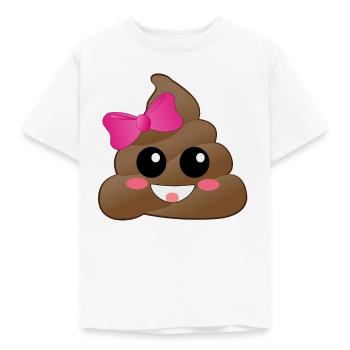 Poo lustig Geschenk - Kinder T-Shirt - Weiß - Vorne - AI Model Kid Male (0cm)