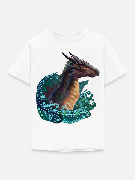 Drachen - Kinder T-Shirt - Weiß