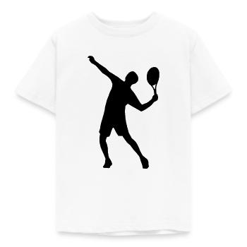 Tennisspieler - Kinder T-Shirt - Weiß - Vorne - AI Model Kid Male (0cm)