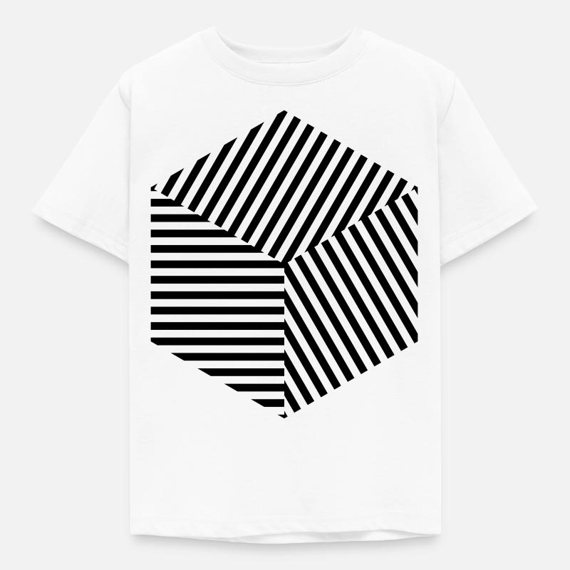 Lines-square - Kids' T-Shirt - white