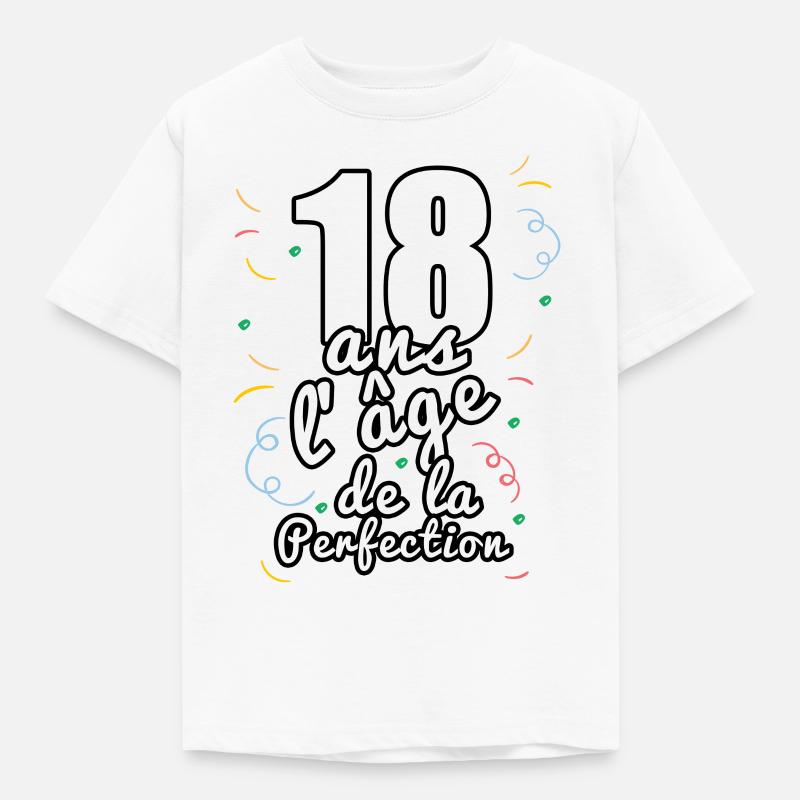 18 ans - T-shirt Enfant - blanc