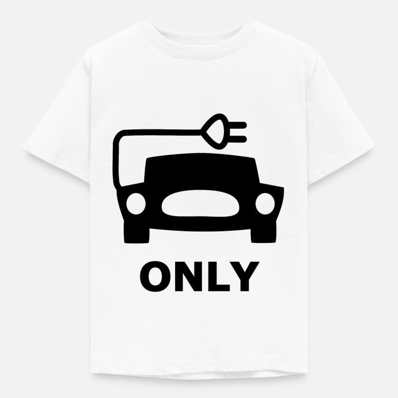 Solo auto elettriche - Maglietta per bambini - bianco