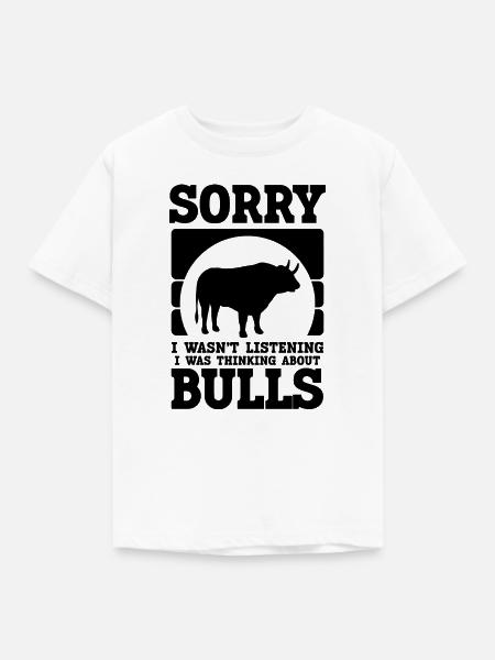 Stier Spruch Humor - Kinder T-Shirt - Weiß