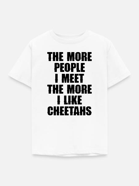 Gepard Spruch Sarkasmus - Kinder T-Shirt - Weiß