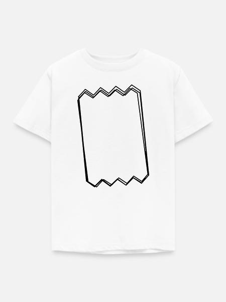 Kassenbon handgezeichnet - Kinder T-Shirt - Weiß