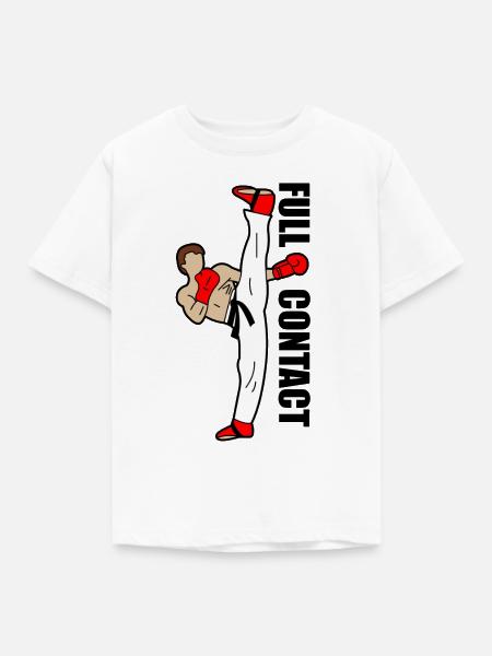 voller Kontakt - Kinder T-Shirt - Weiß