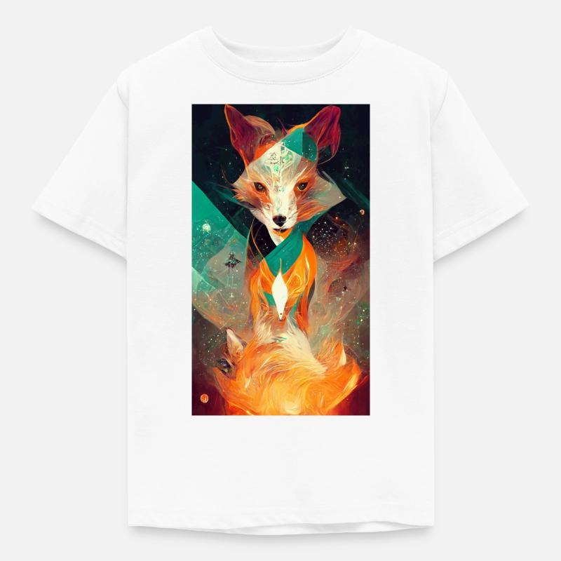 Fire Fox - Kids' T-Shirt - white