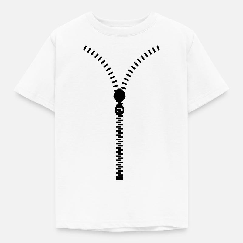 Ouvrez-moi! -Fermeture éclair - T-shirt Enfant - blanc