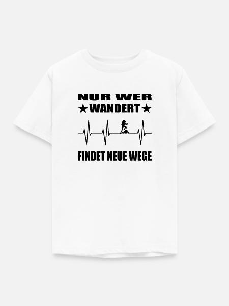 Wandern - Kinder T-Shirt - Weiß