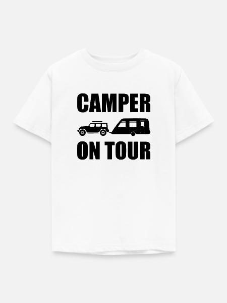 camping - Kinder T-Shirt - Weiß