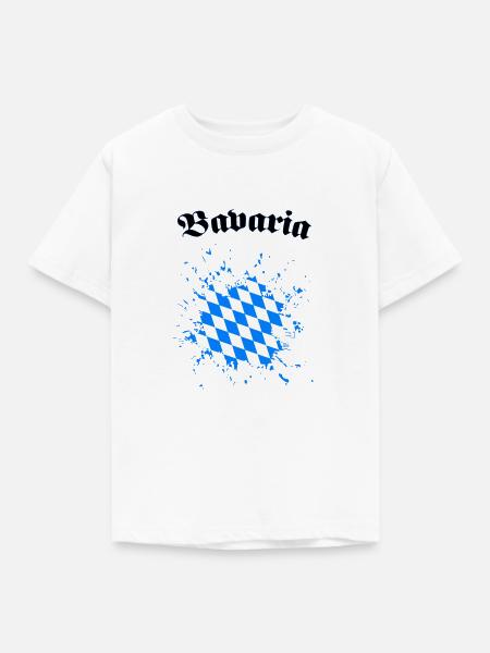Bayern Bavaria - Kinder T-Shirt - Weiß