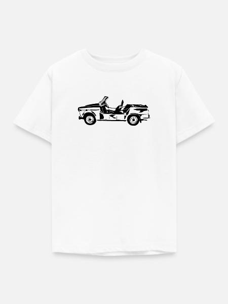 Kübel Tramp Trabi - Kinder T-Shirt - Weiß