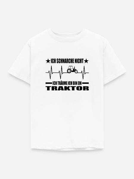 Traktor - Kinder T-Shirt - Weiß
