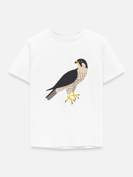 Wanderfalke - Kinder T-Shirt - Weiß