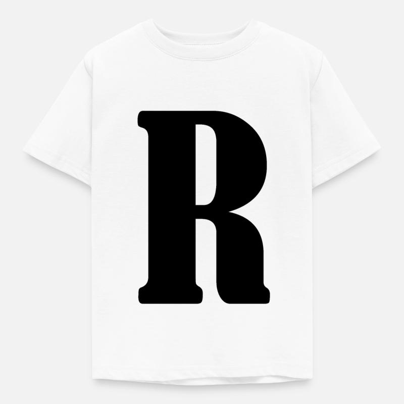 R - Kinder T-Shirt - Weiß