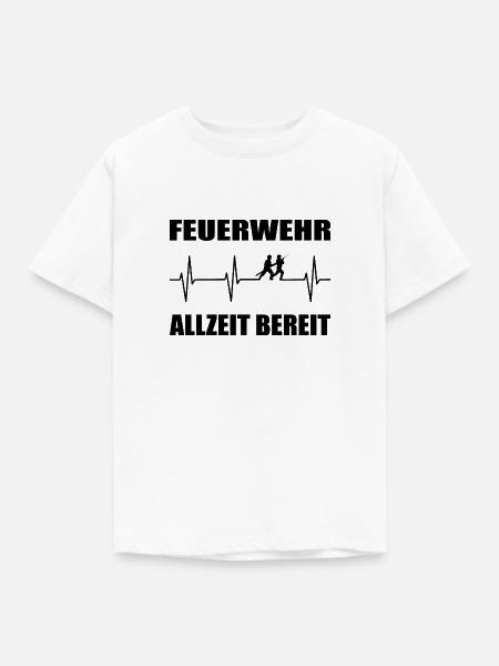 Feuerwehr - Kinder T-Shirt - Weiß