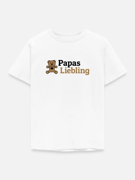Papas Liebling - Kinder T-Shirt - Weiß