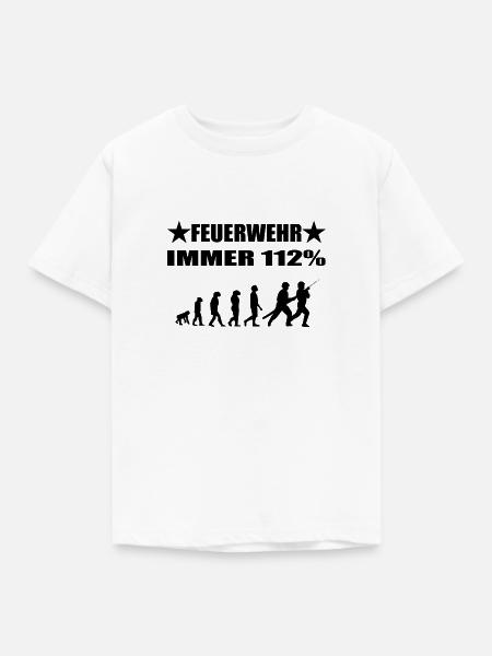 Feuerwehr - Kinder T-Shirt - Weiß