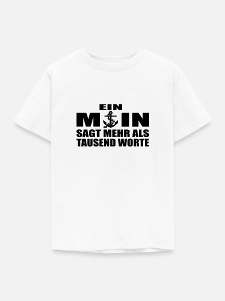 Moin - Kinder T-Shirt - Weiß