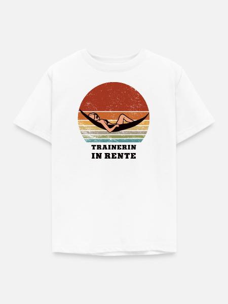Rente Trainerin Rentnerin Ruhestand - Kinder T-Shirt - Weiß