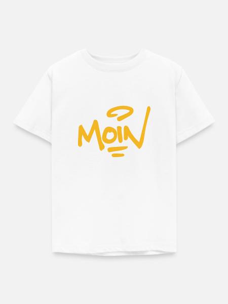 Moin - Kinder T-Shirt - Weiß