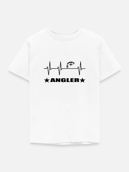 Angeln - Kinder T-Shirt - Weiß