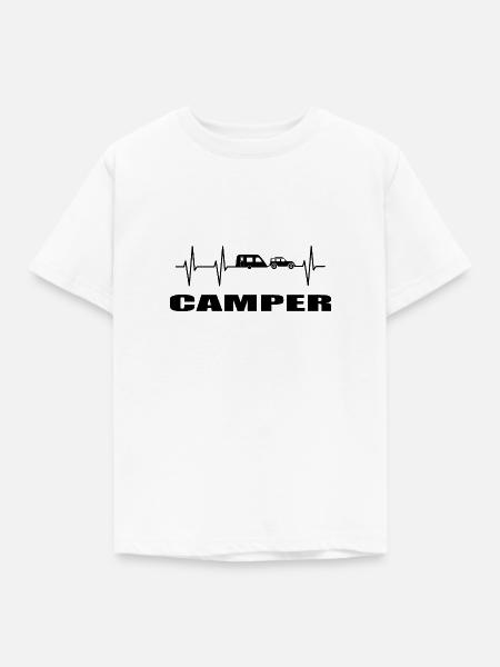 camping - Kinder T-Shirt - Weiß