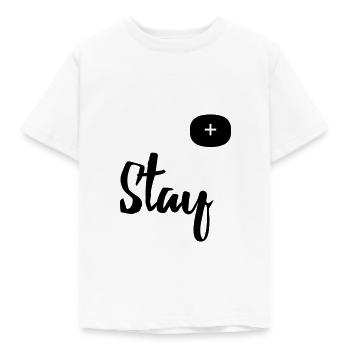 Restez positif - T-shirt Enfant - blanc - Devant - AI Model Kid Male (0cm)