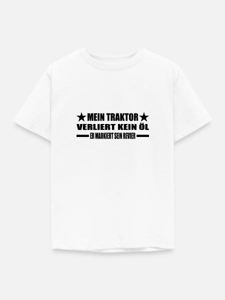 Traktor - Kinder T-Shirt - Weiß