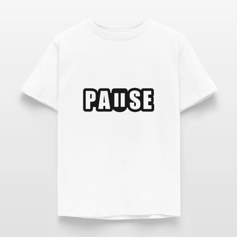 Pause - break - pause button Kids' T-Shirt