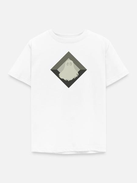 Gespenst Schrecken - Kinder T-Shirt - Weiß
