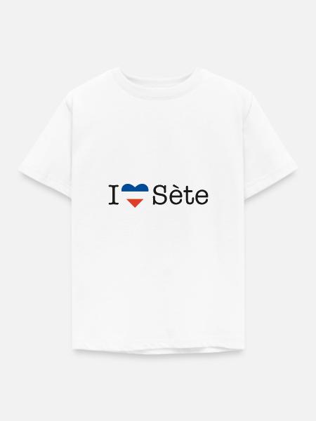 I love Sète - Kinder T-Shirt - Weiß