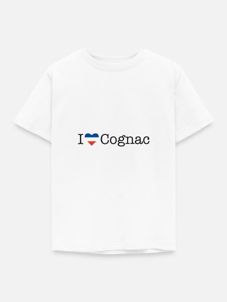 I love Cognac - Kinder T-Shirt - Weiß