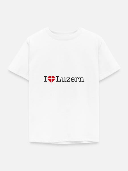 I love Luzern - Kinder T-Shirt - Weiß