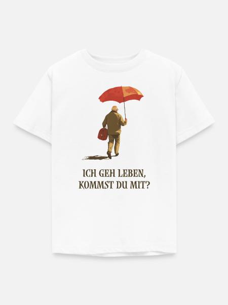 Ich geh leben - kommst du mit? - Kinder T-Shirt - Weiß