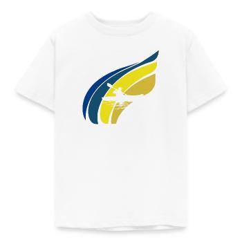 Kayak Aviron d’eau vive - T-shirt Enfant - blanc - Devant - AI Model Kid Male (0cm)