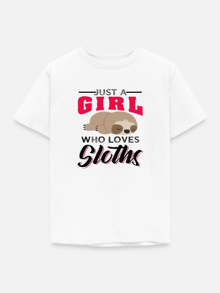 Funny Sloth Quotes - Kinder T-Shirt - Weiß
