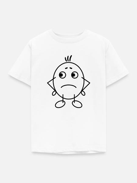 Eierkopf - Kinder T-Shirt - Weiß