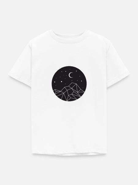 Mountain - Kinder T-Shirt - Weiß