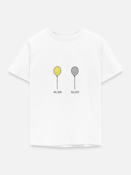 Balloon - Balloff - Kinder T-Shirt - Weiß