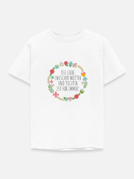 Mutter Tochter Liebe - Kinder T-Shirt - Weiß