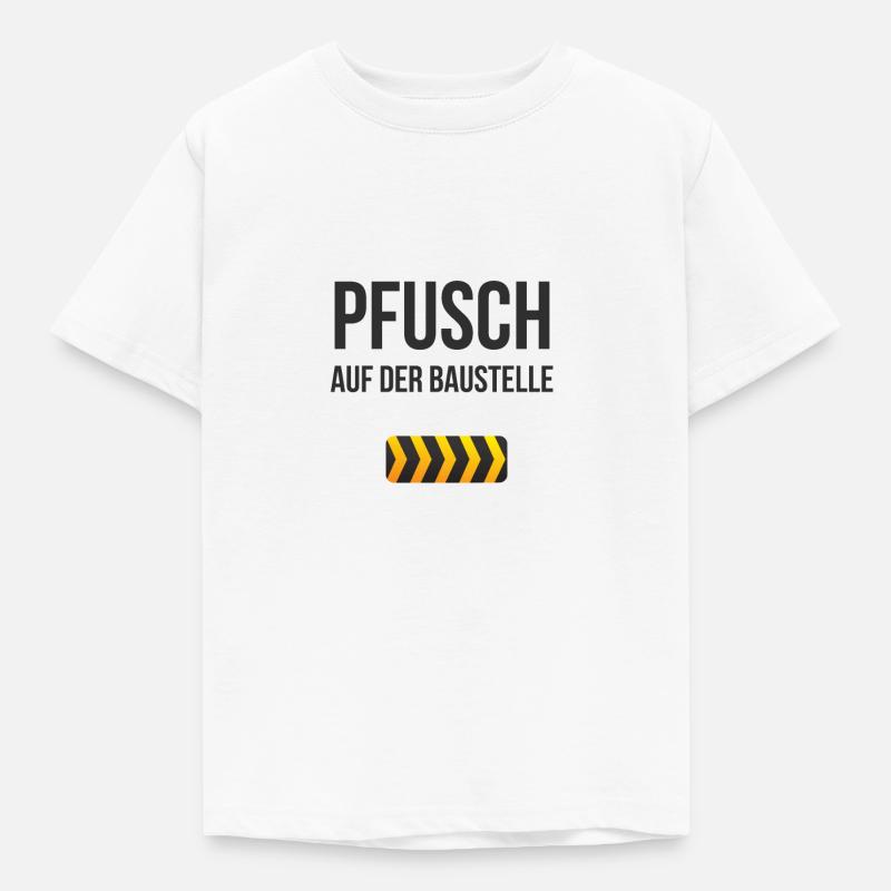 Baustelle Eigenheim Traumhaus Geschenkidee - Kinder T-Shirt - Weiß
