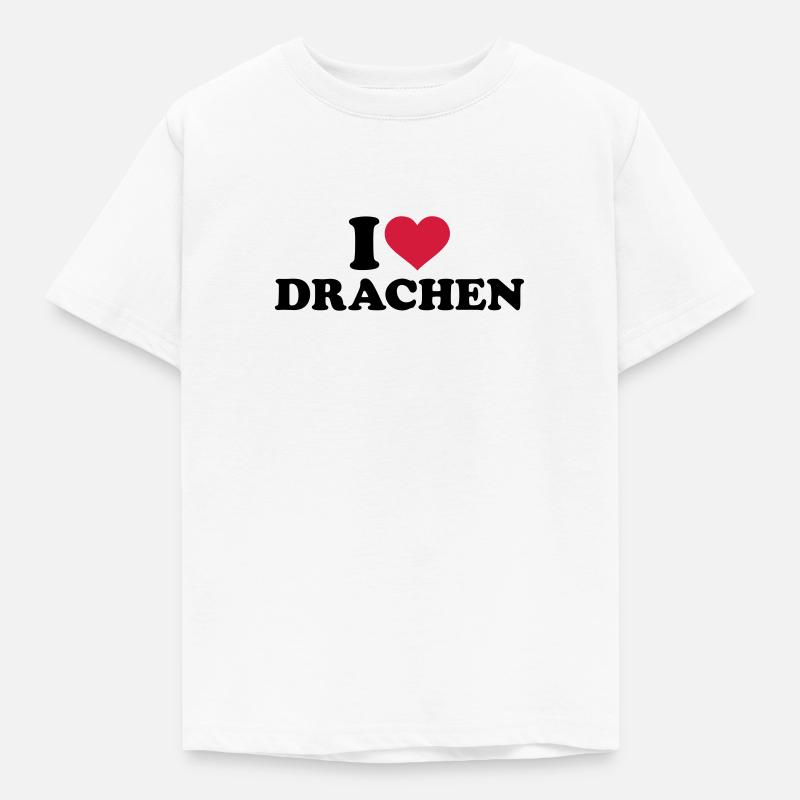 Drachen - Kinder T-Shirt - Weiß