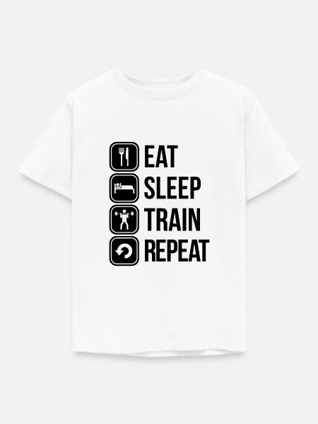 trainieren - Kinder T-Shirt - Weiß