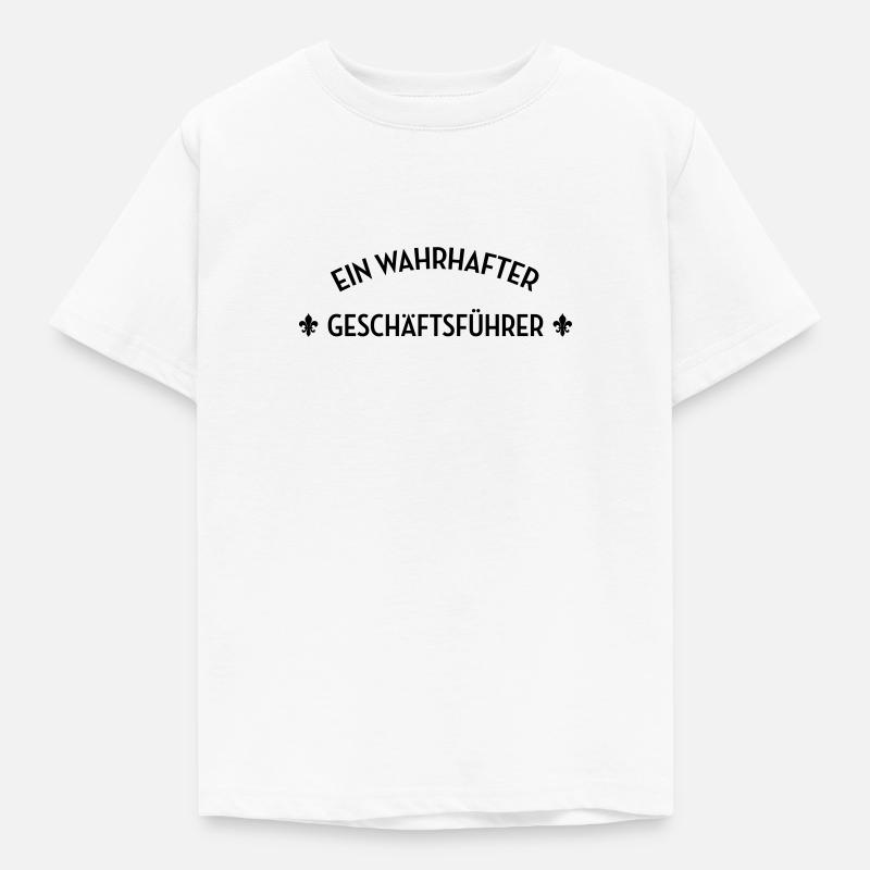 Geschäftsführer Geschäftsführerin Unternehmen - Kinder T-Shirt - Weiß