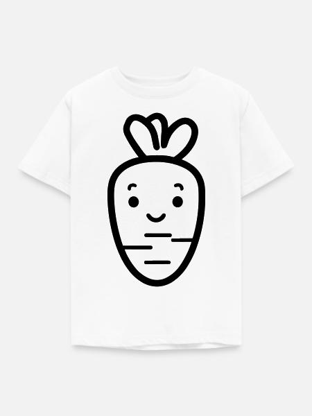 Karotte - Kinder T-Shirt - Weiß