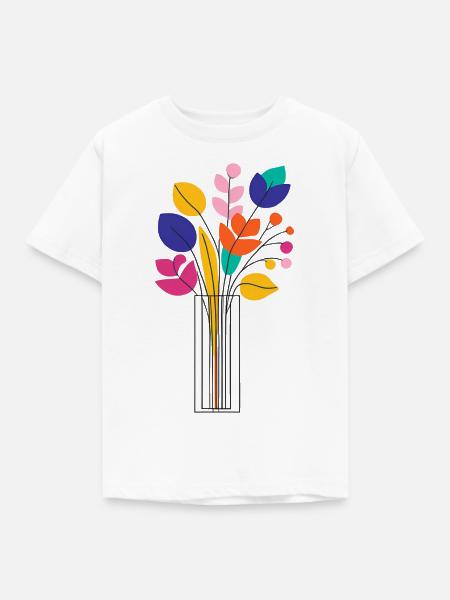 Flower - Kinder T-Shirt - Weiß