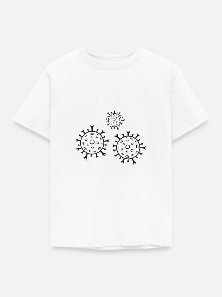 the virus - Kinder T-Shirt - Weiß
